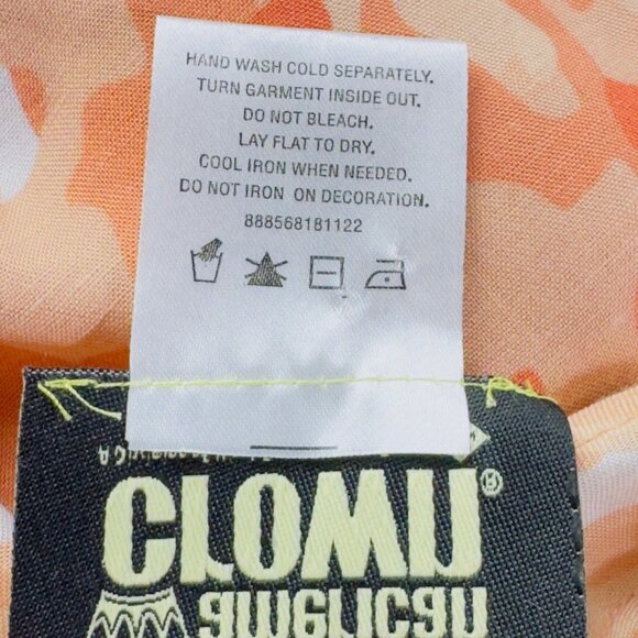 AMERICAN CROWN Women's Sleeveless Orange Abstract Print Dress One Size Fits Most - Picture 8 of 10